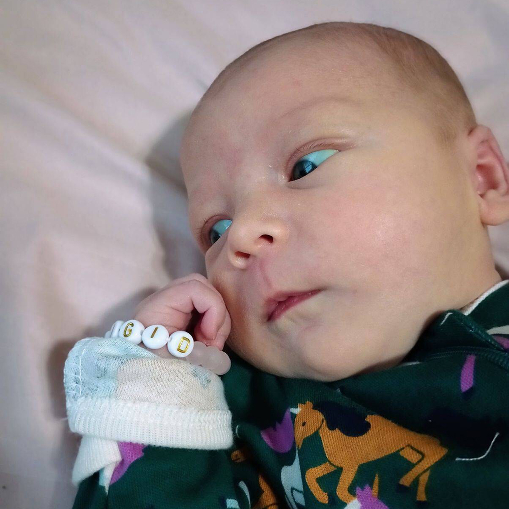 Personalized Baby Jewelry Rose Quartz Bracelet | CWBeach206