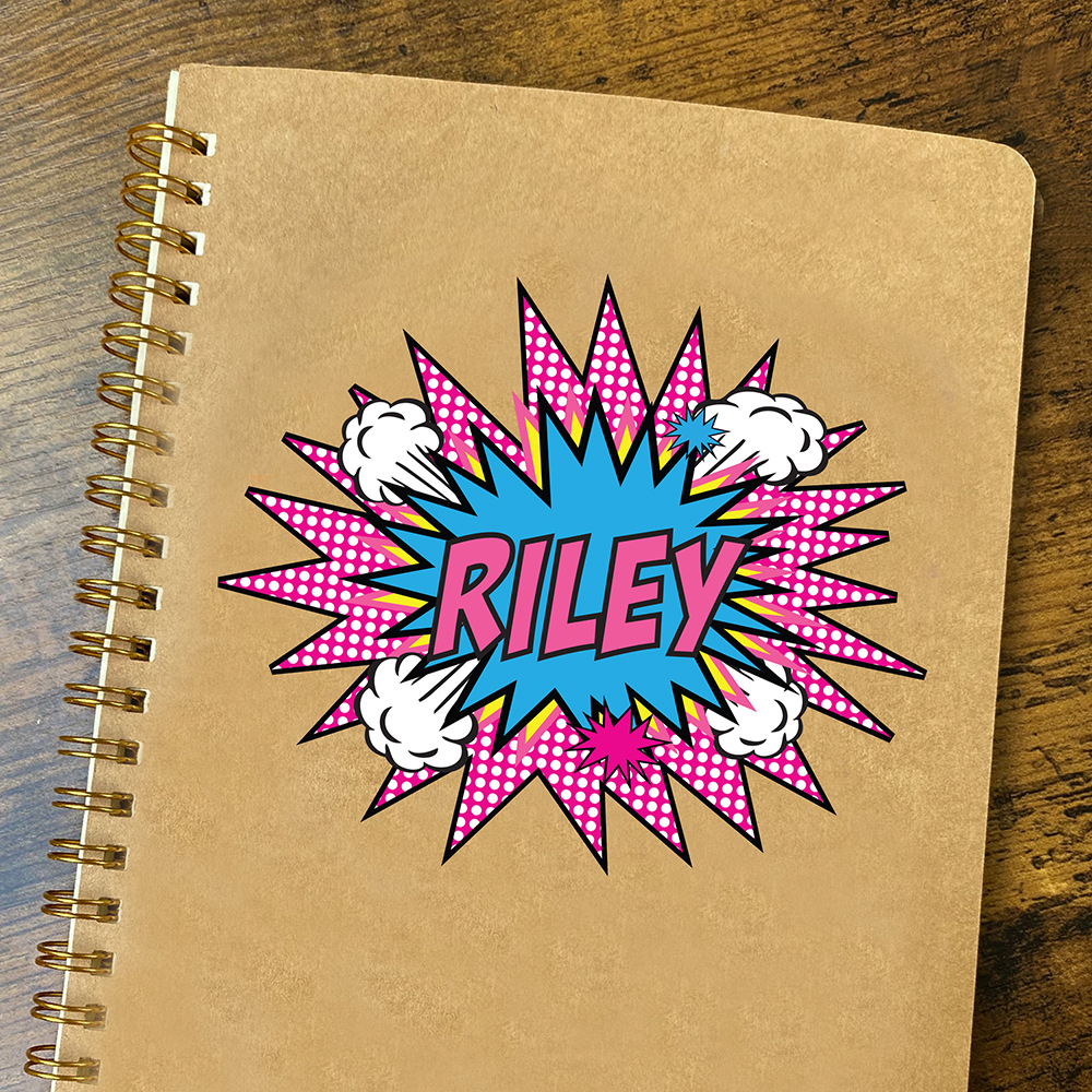 Personalized Kids School Journal Comic Notebook | CWToy173