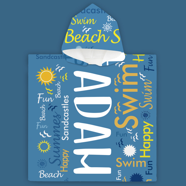 Personalized Hooded Beach Towel for Summer & Beach | CWHTowel24