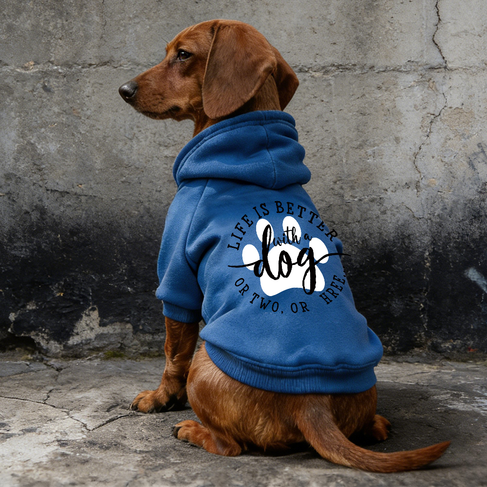 LIFE IS BETTER Puppy Hoodie | BKPet335