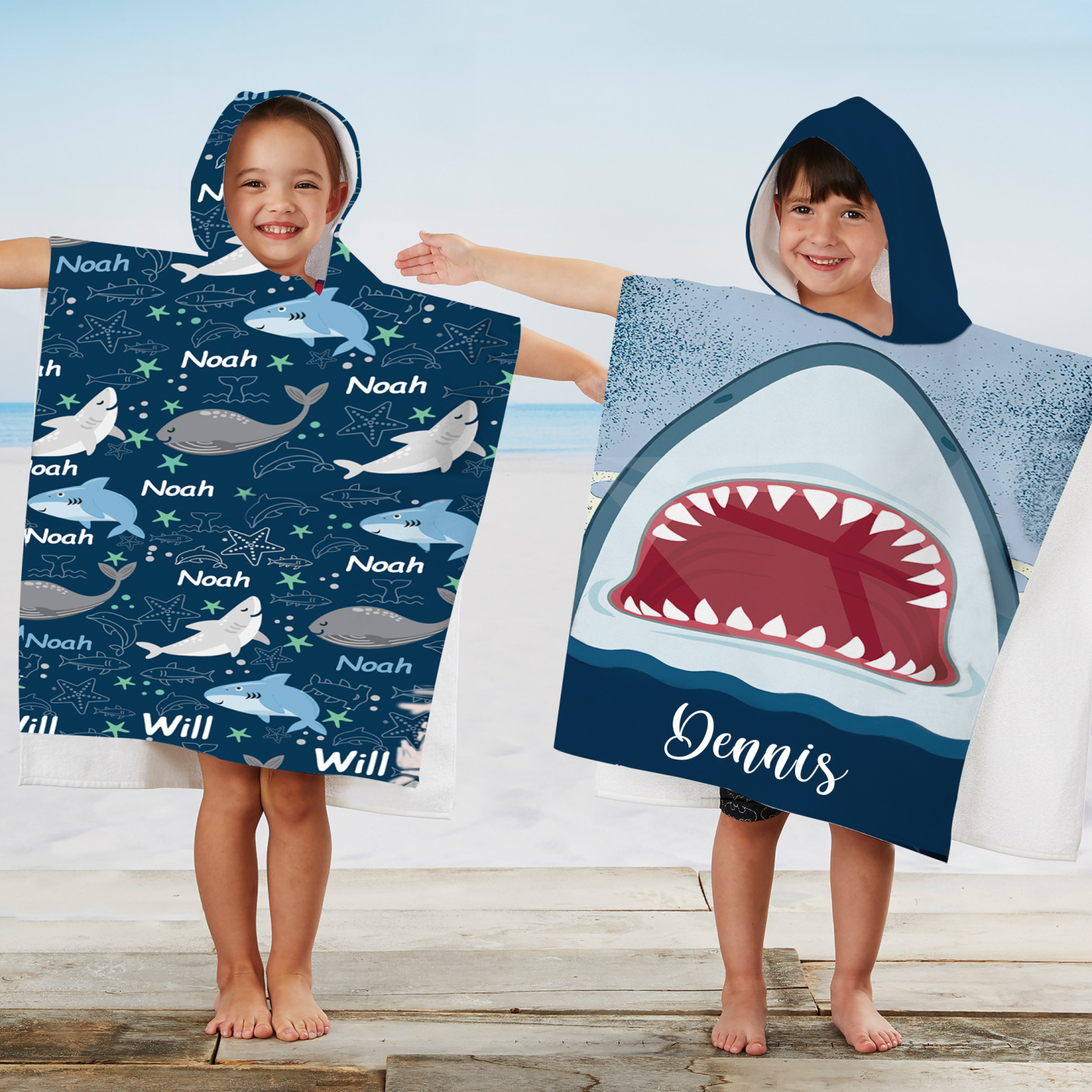 Personalized Hooded Beach Towel for Summer & Beach | CWHTowel27