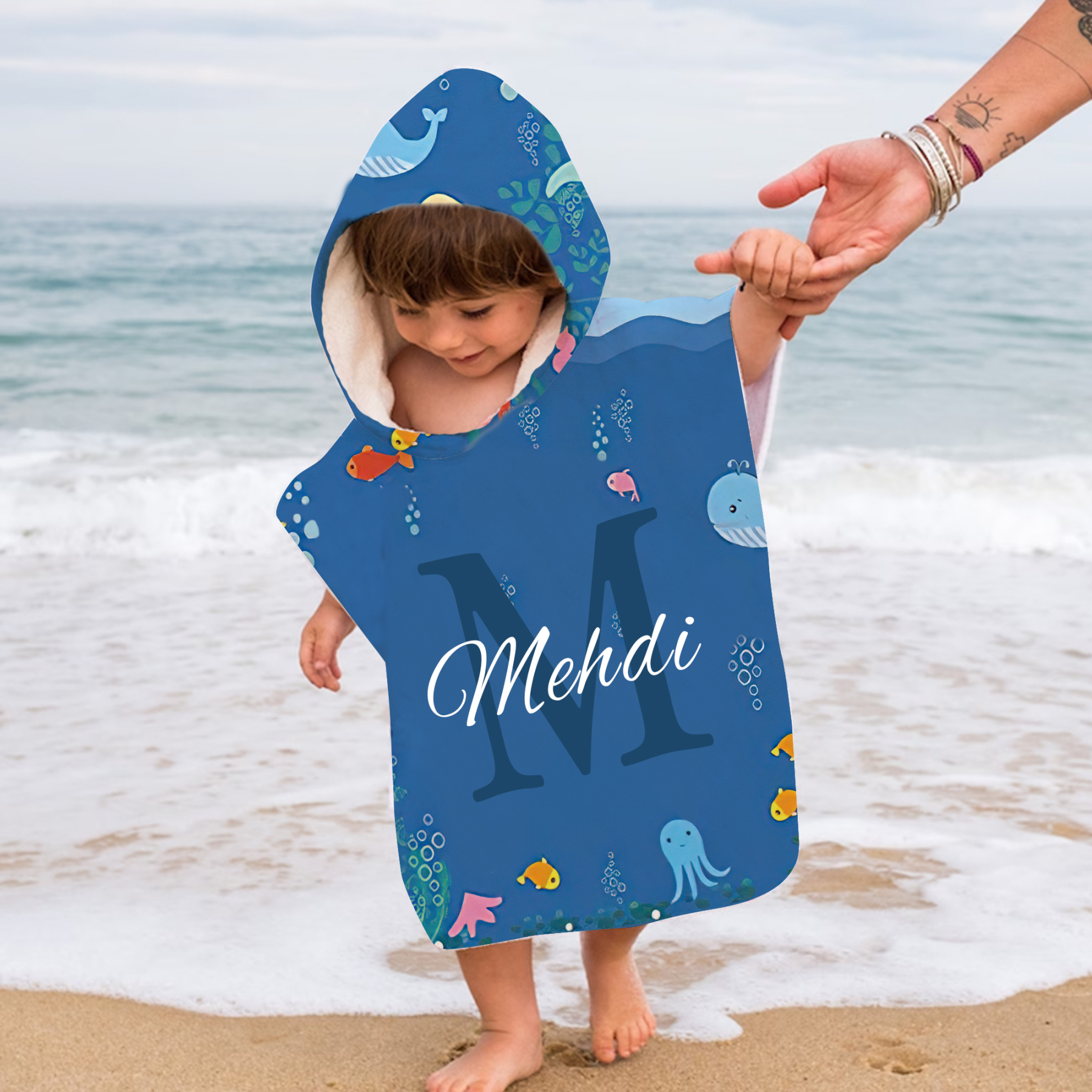 Personalized Hooded Beach Towel for Summer & Beach | CWHTowel28