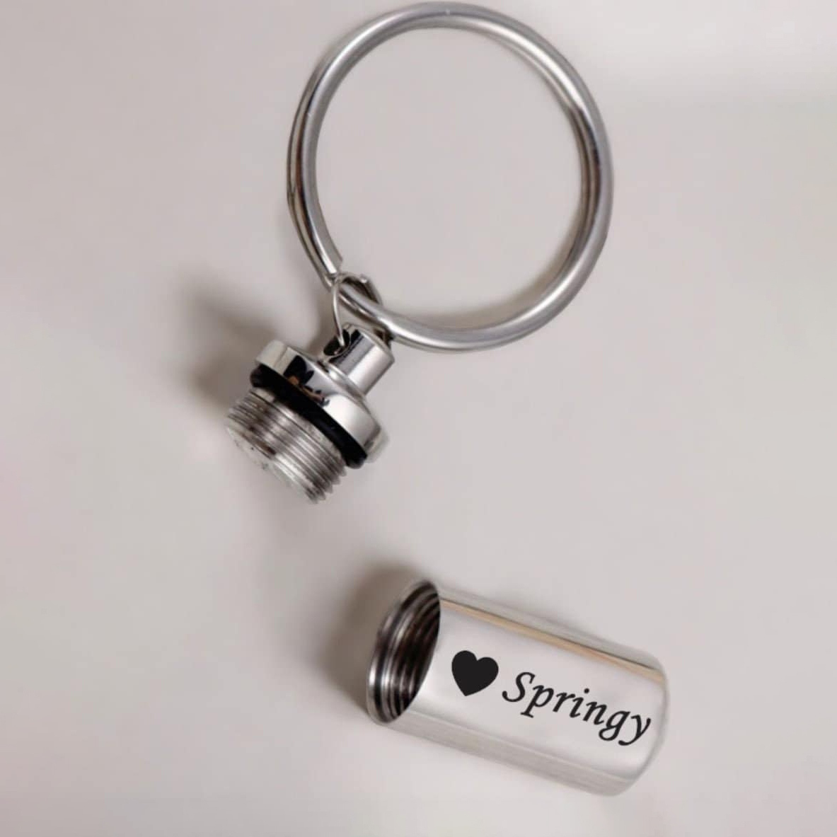 Personalized Pet Ashes Keepsake Keychain | BKPet351