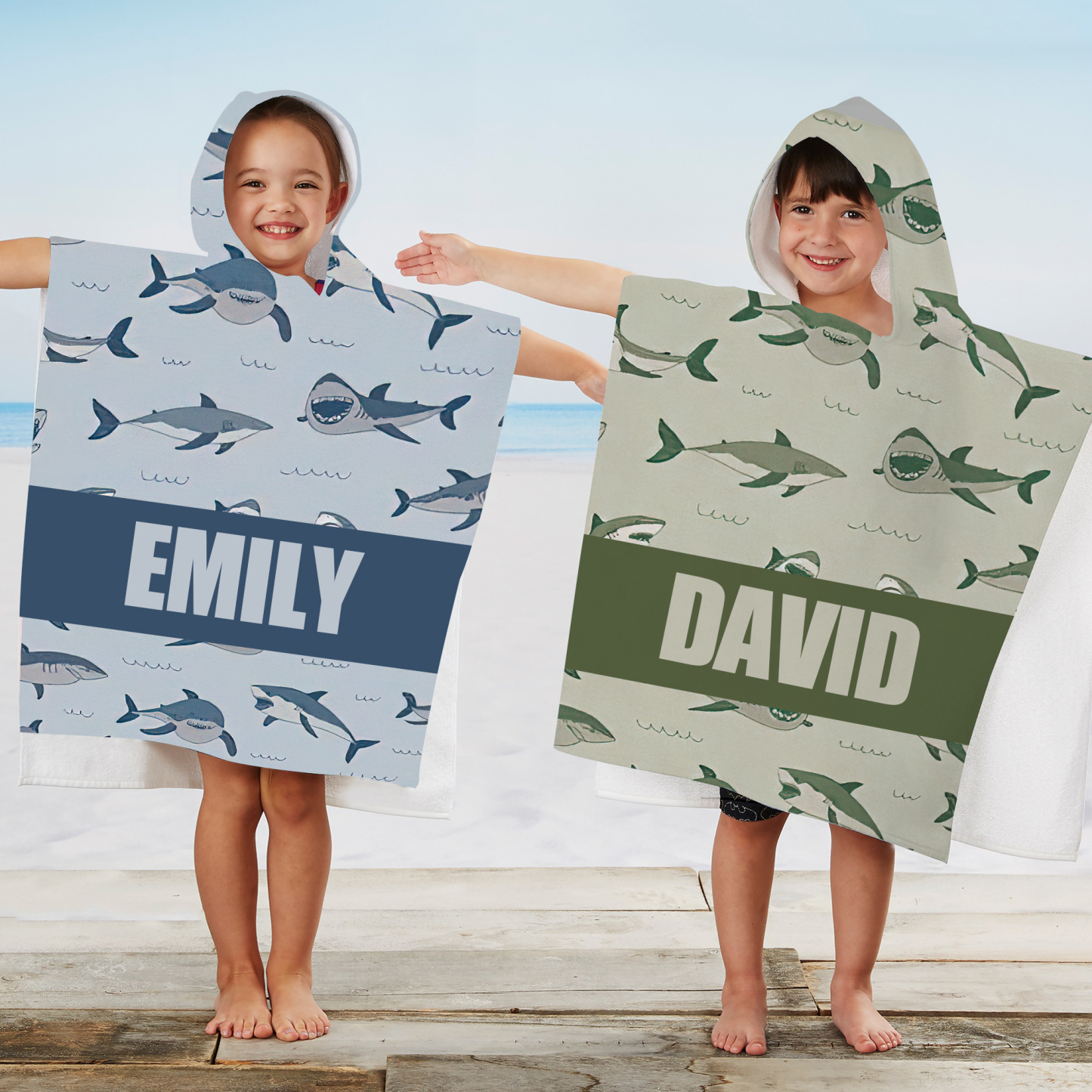 Personalized Hooded Beach Towel for Summer & Beach | CWHTowel30