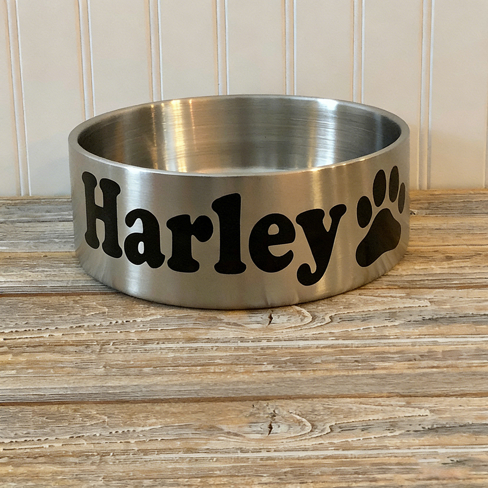 Personalized Pet Stainless Steel Anti-slip Thickened Food Bowl | BKPet369