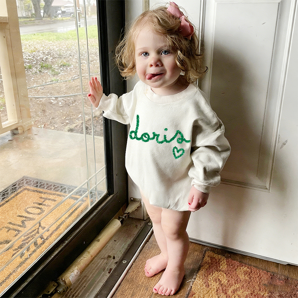 Personalized Valentines Baby Girl Outfit Set | ValGift14