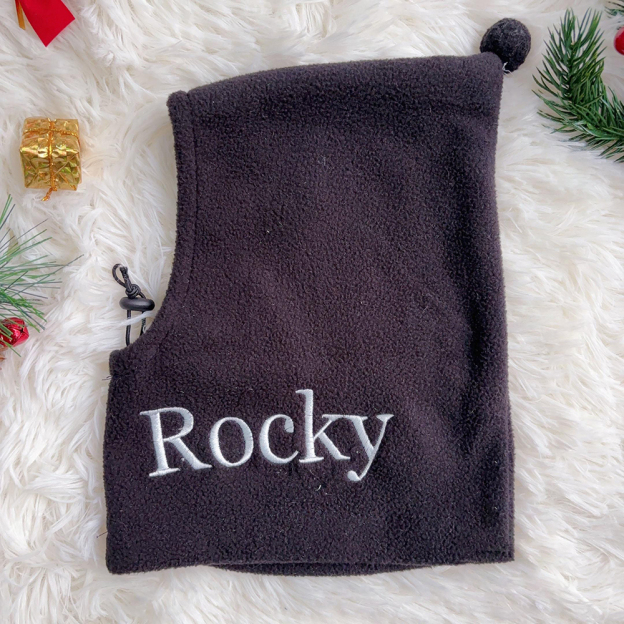 Personalized Embroidered Pet Winter Warm Cozy Fleece Hat | BKPet388
