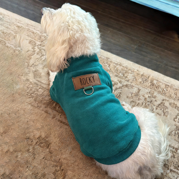 Personalized Leather Patch Pets Color Sweatshirts | BKPet91