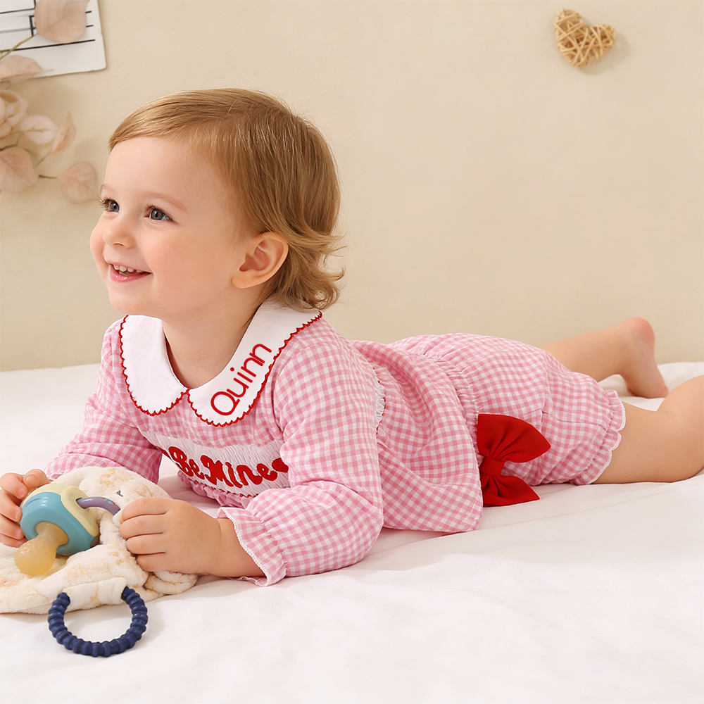 Personalized Baby Girl Valentine's Day Lovely Outfit Set | ValGift17
