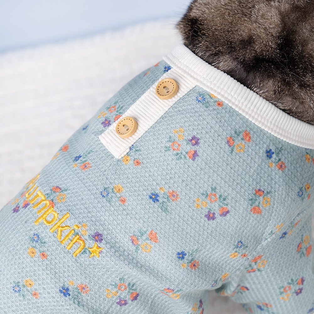Personalized Embroidery Pet Cozy Cotton Sleepwear Pajamas | BKPet397