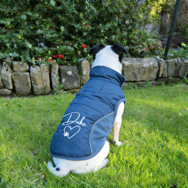 Personalized Pet Large Size Winter Warm Puffer Vest | BKPet404