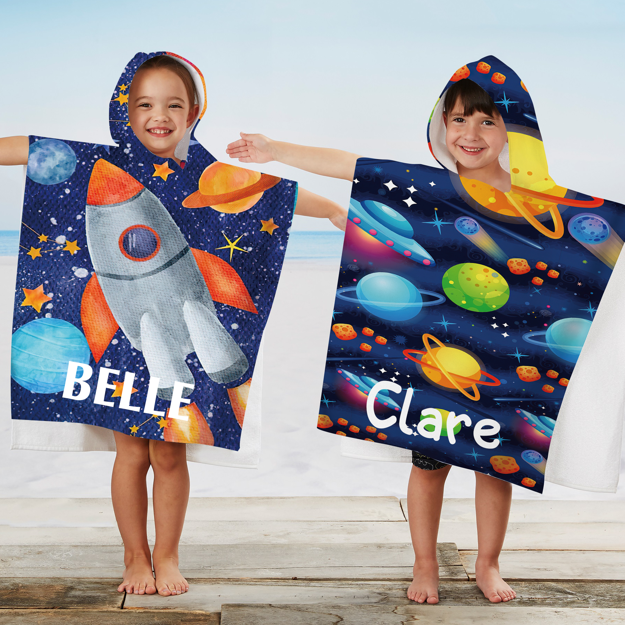 Personalized Hooded Beach Towel for Summer & Beach | CWHTowel33