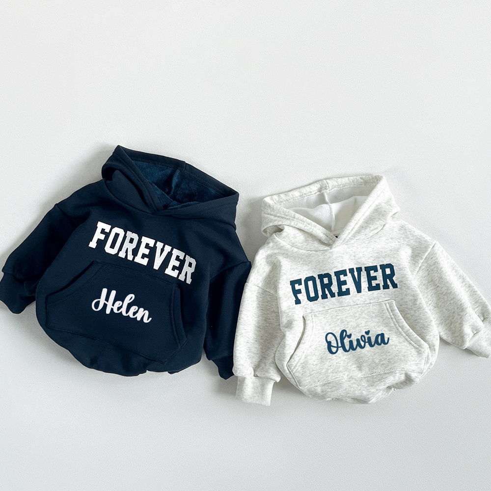 Personalized Baby Casual Sweatshirt Romper | CWBaby430
