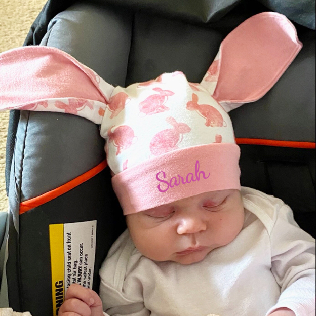 Personalized Baby Girl My First Easter Bunny Outfit | CWBaby439