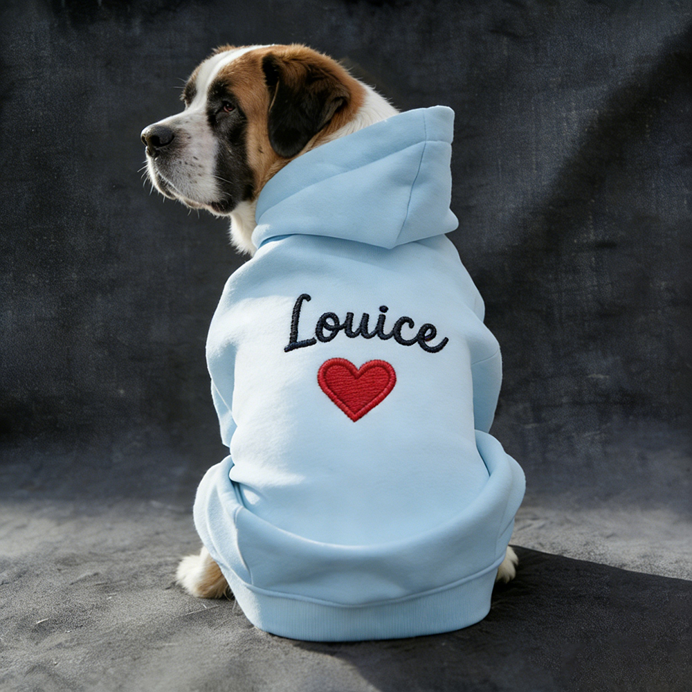 Personalized Embroidered Pet Comfortable Soft Hoodie | BKPet420