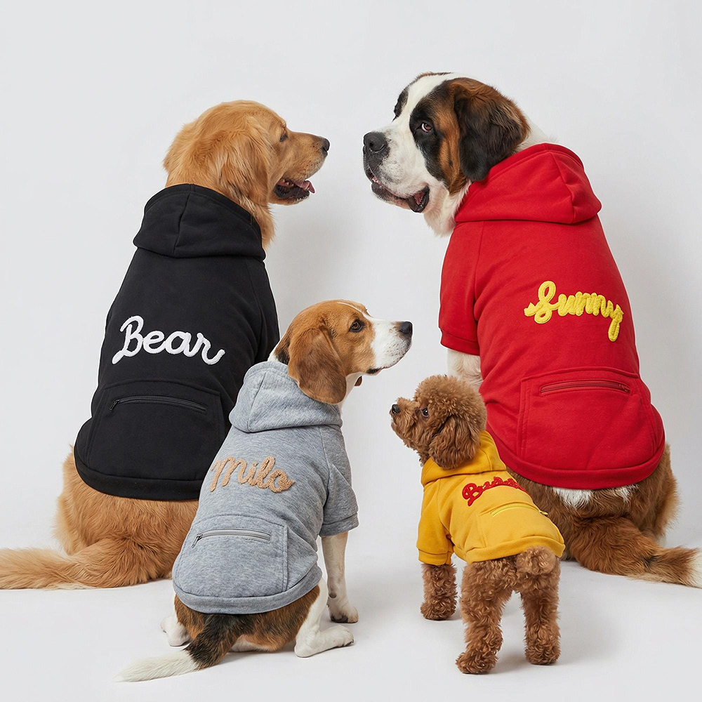 Personalized Warm Large Size Puppy Hoodie for Comfort & Unique | BKPet254