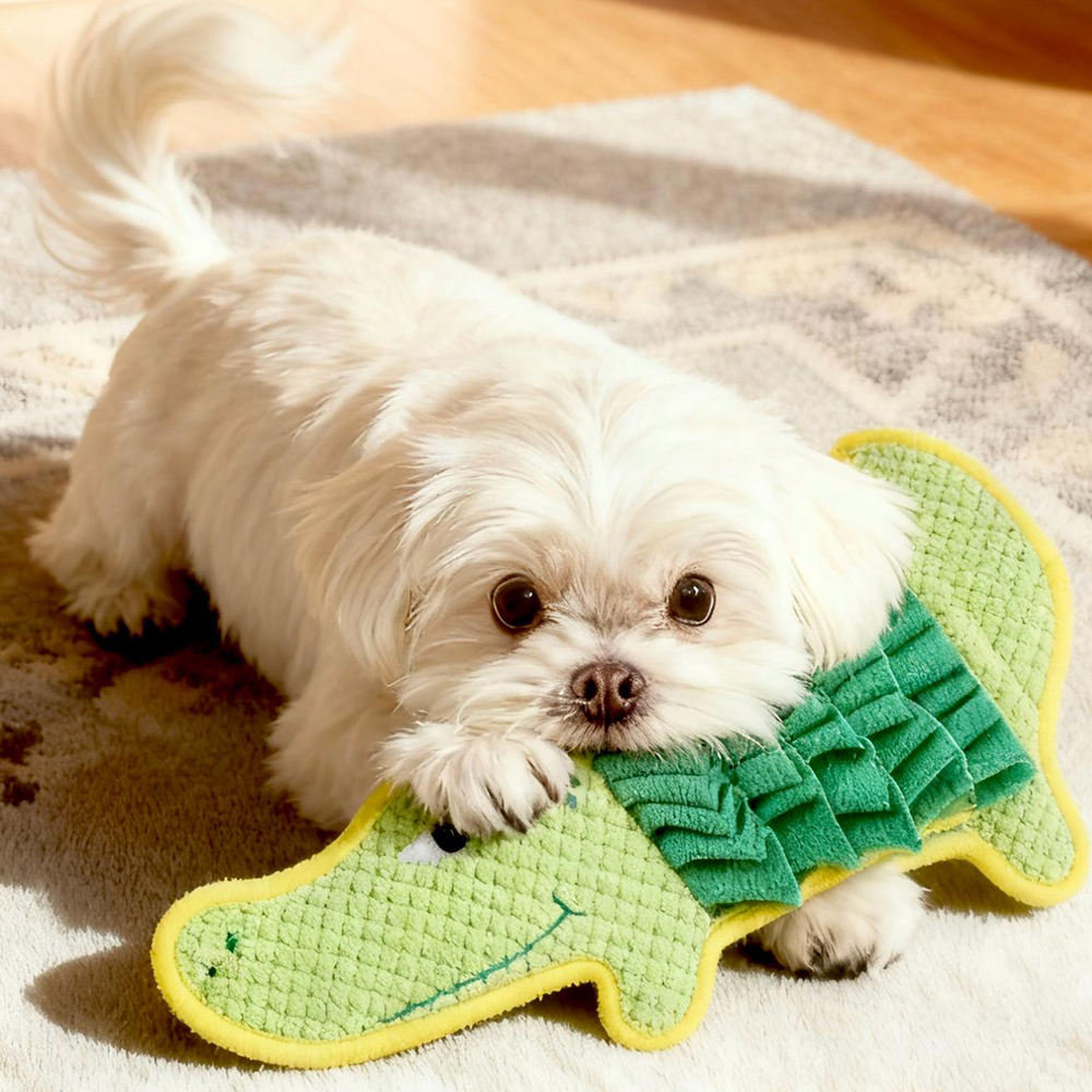 Creative Plush Sound Crocodile Snuffle Pet Toy | BKPet432
