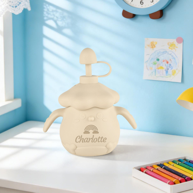 Personalised Baby Food Grade Sippy Silicone Cup | CWBaby450