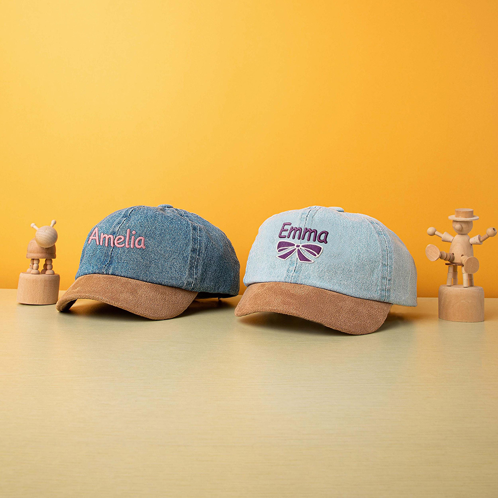 Personalized Embroidery Kid Denim Baseball Hat | CWBeach217
