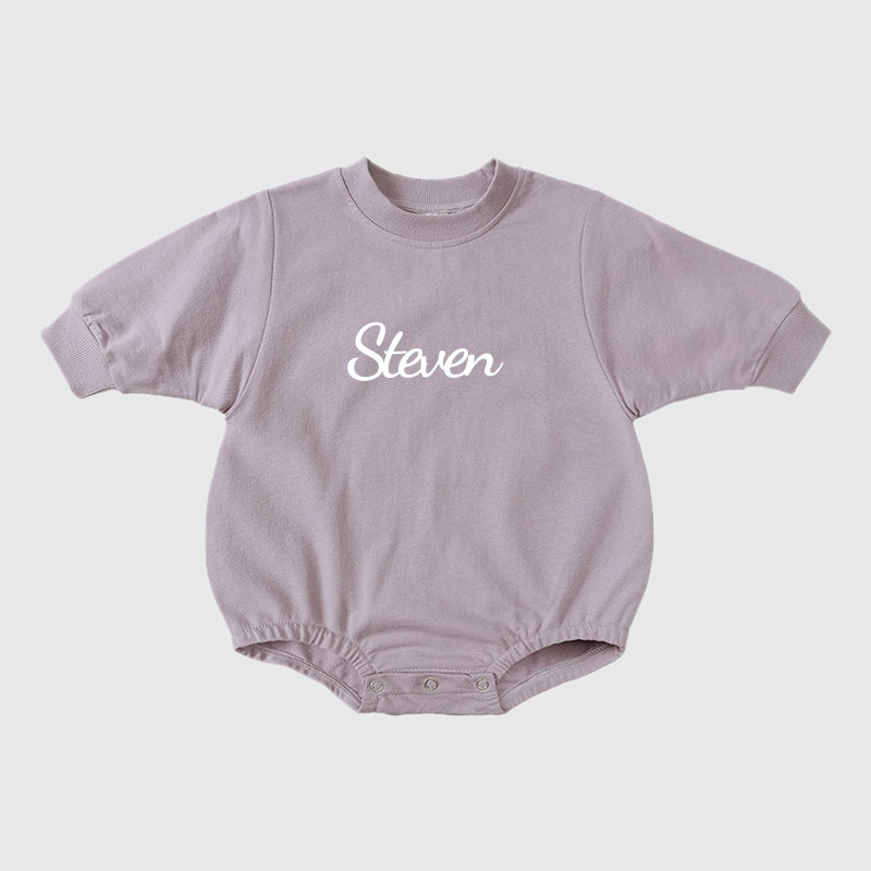 Personalized Kids Cozy Soft Sweatshirt Romper | inRomper02