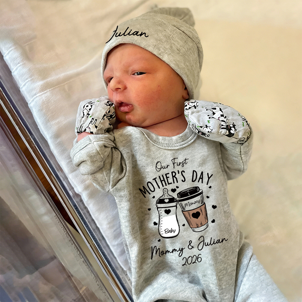 Personalized My First Mother's Day Baby Coming Home Outfit | CWBaby453