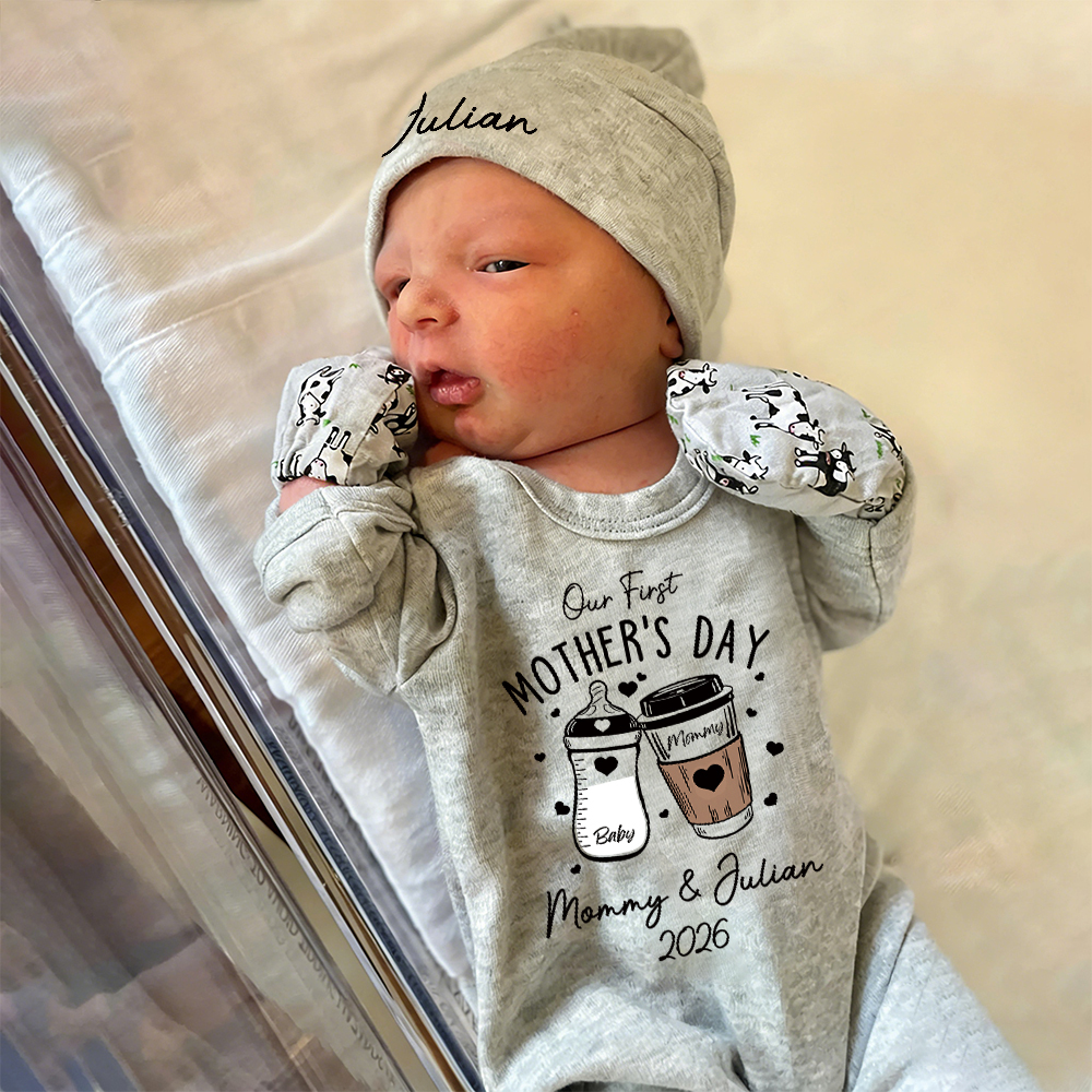 Personalized My First Mother's Day Baby Coming Home Outfit | CWBaby453