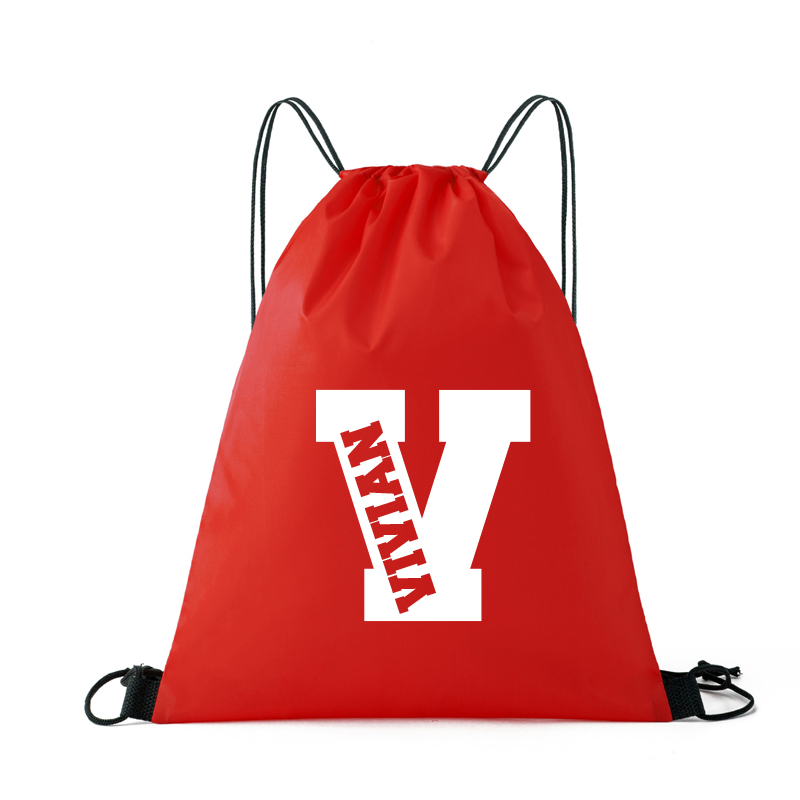 Personalized Initial & Name Beach Drawstring Rucksack Bag | CWBeach69