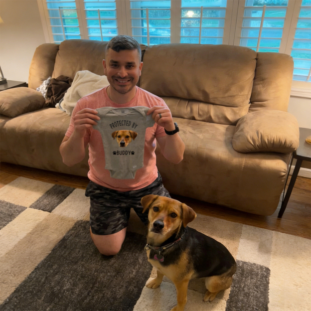 Personalized Baby Protected By Pets shirt | CWBaby462