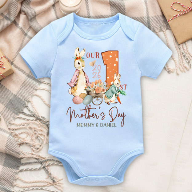 Personalized First Mother's Day Mommy and Baby Outfit | CWFamily133