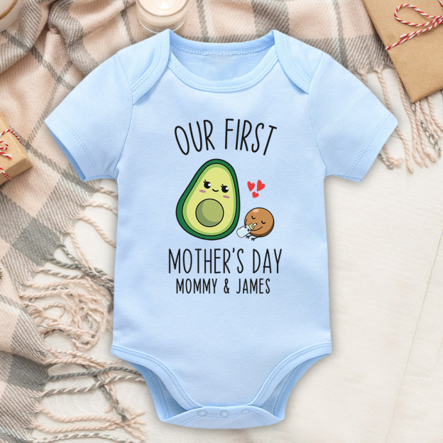 Personalized First Mother's Day Mommy and Baby Outfit | CWFamily143
