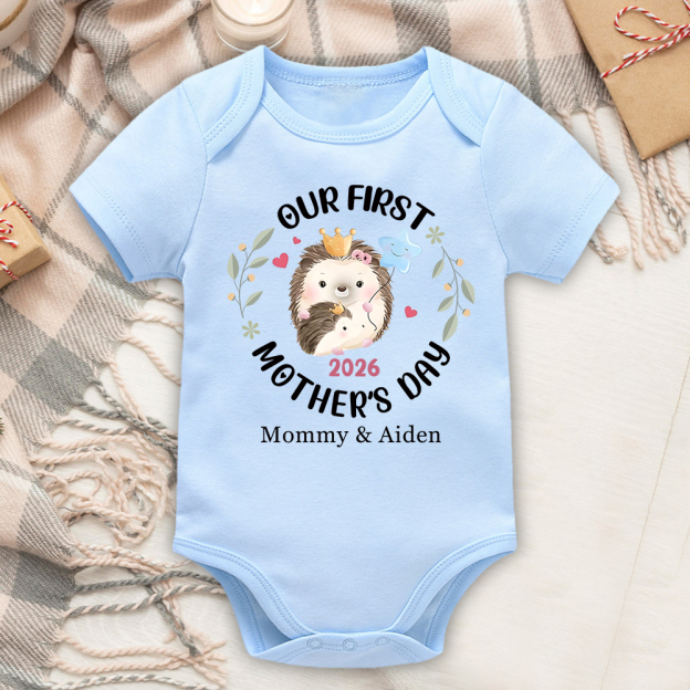 Personalized First Mother's Day Mommy and Baby Outfit | CWFamily144