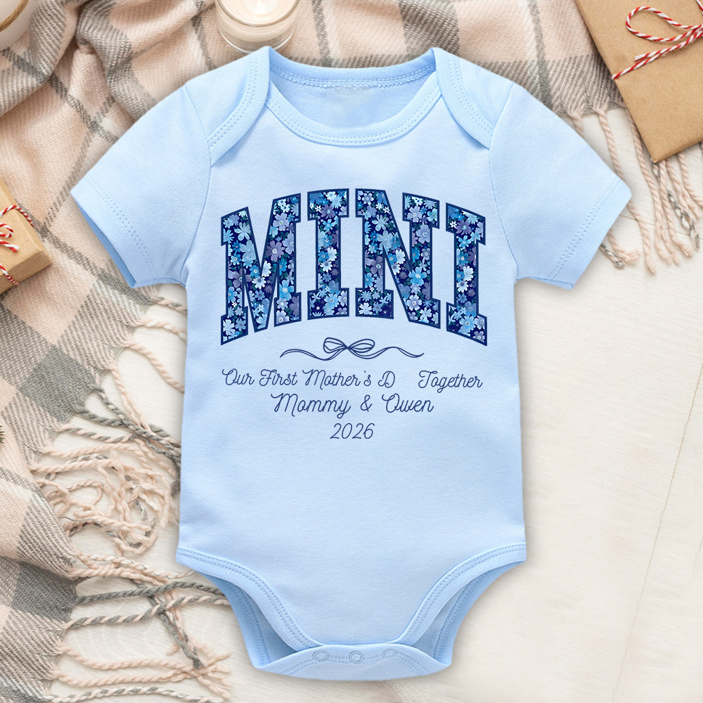 Personalized First Mother's Day Mommy and Baby Outfit | CWFamily145