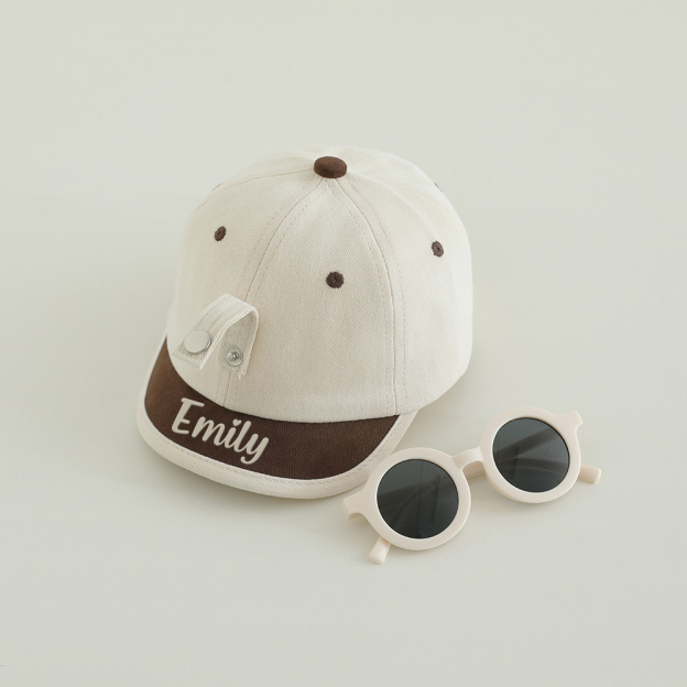 Personalized 2 in 1 Summer Baseball Hat with Sunglasses | CWBeach231