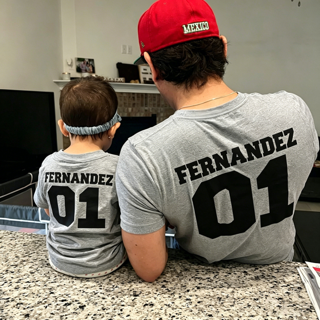 Personalized First Father's Day Daddy and Me Outfit | CWFamily148