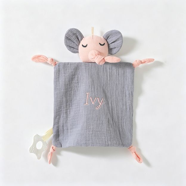 Personalized Baby Embroidery Comforter Sleep Toy | CWToy185