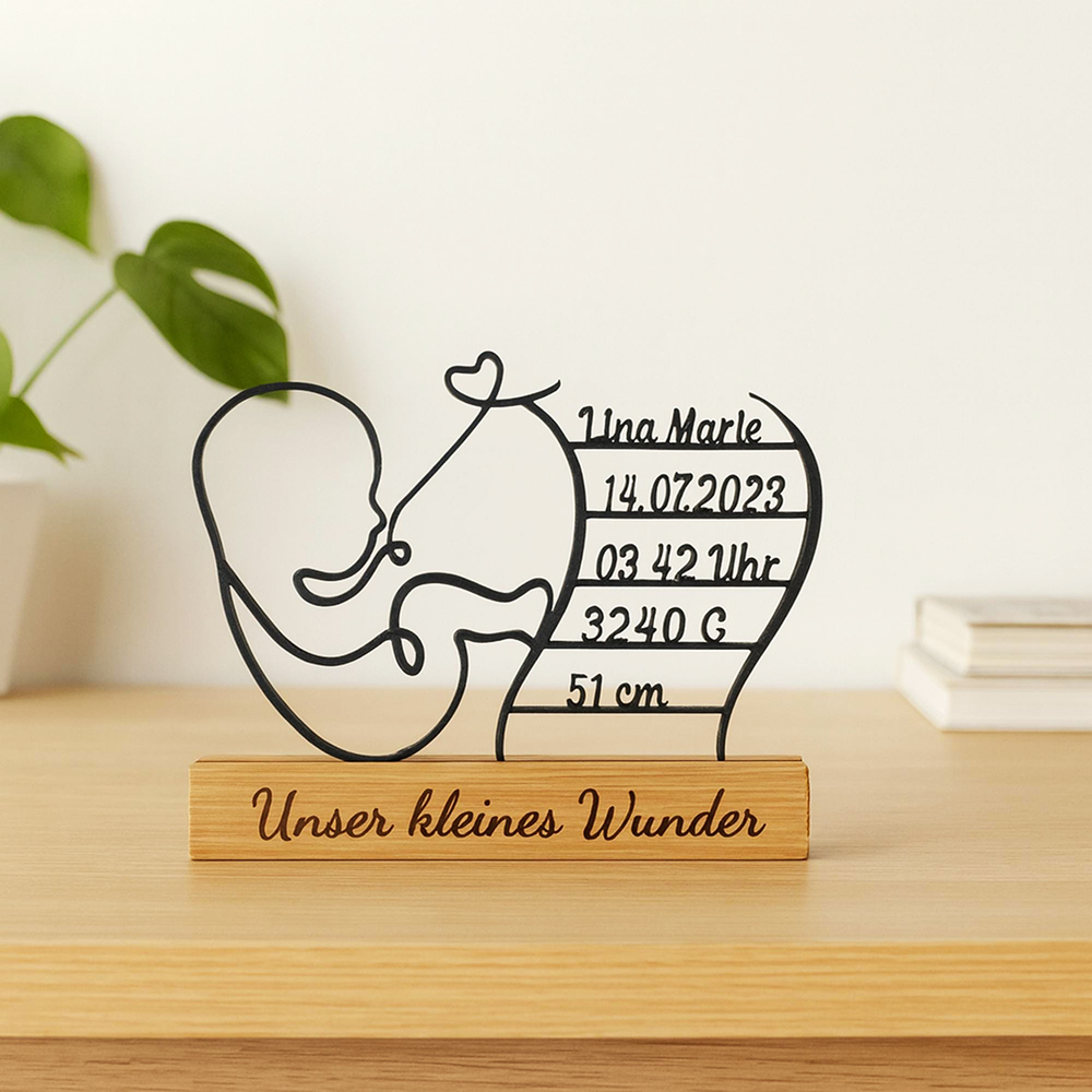 Personalized 3D Baby Birth Stand Decor for Unique & Love | CWGift60