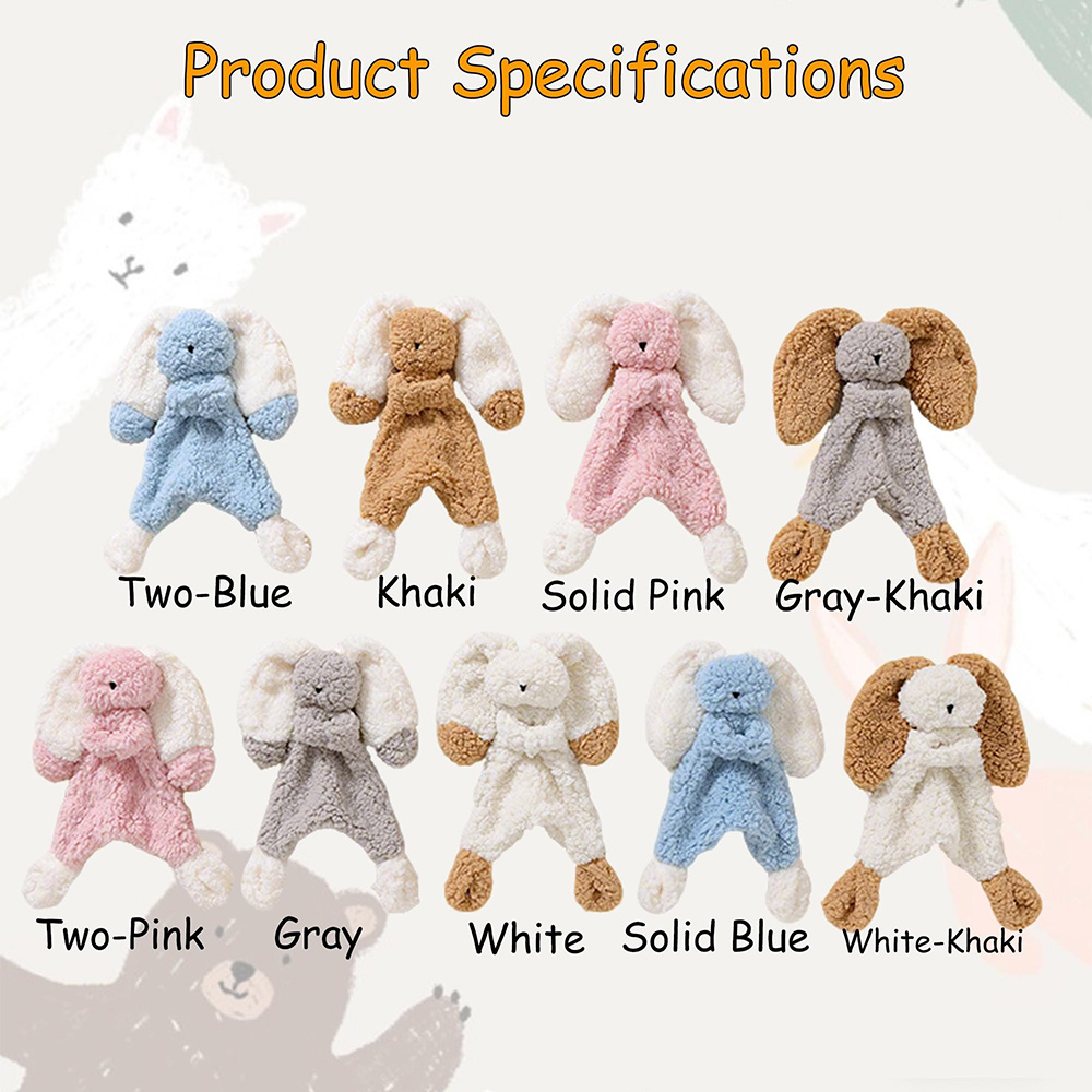 Personalized Kid's Lovely Soft Lambswool Baby Comfort Toy | CWToy190