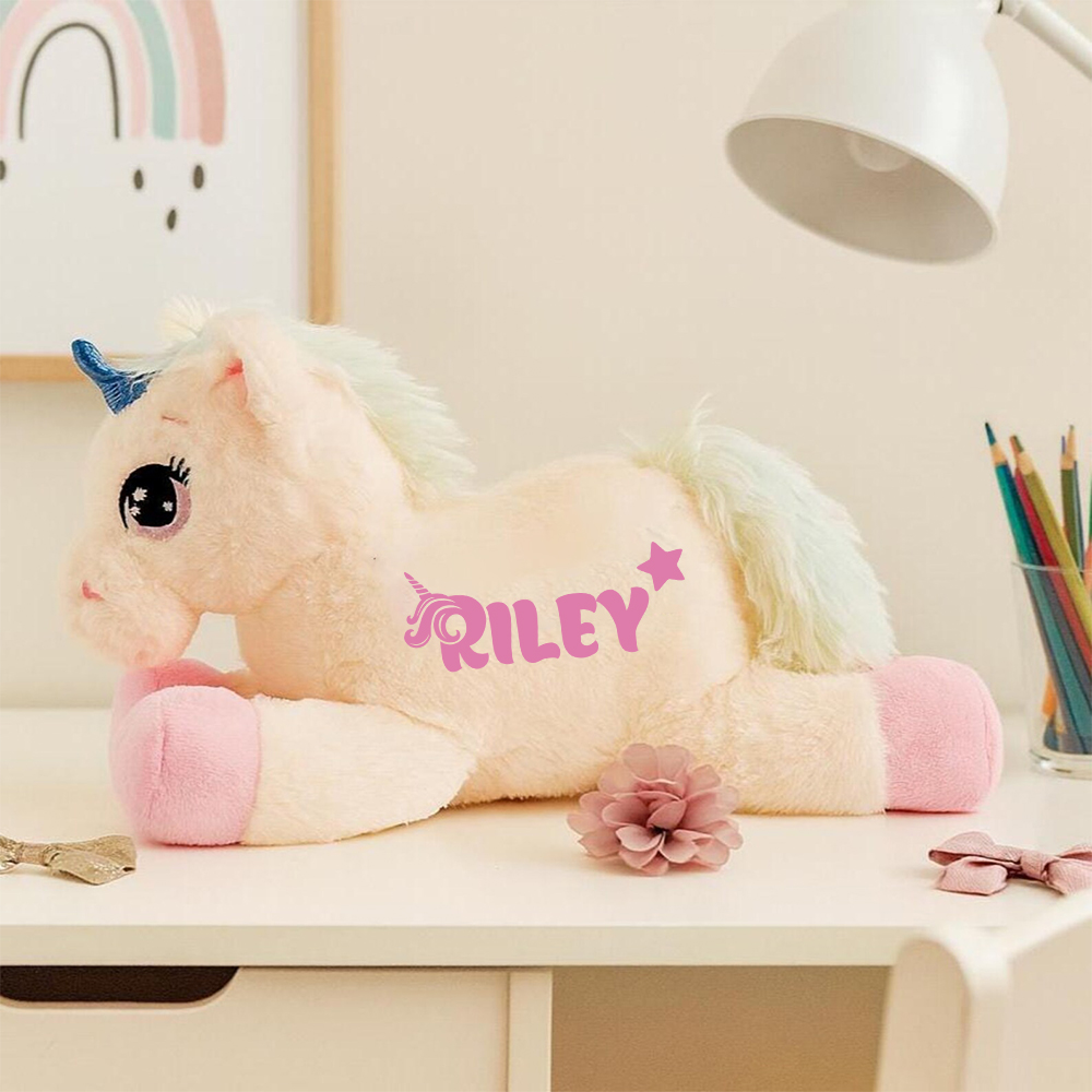 Personalized Kid's Lovely Soft Plush Unicorn Toy | CWToy188