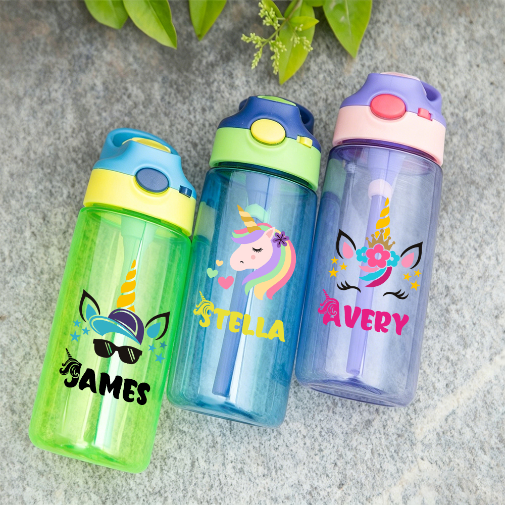 Personalised BPA Free 16oz Unicorn Kid Water Bottles | YouBottle99