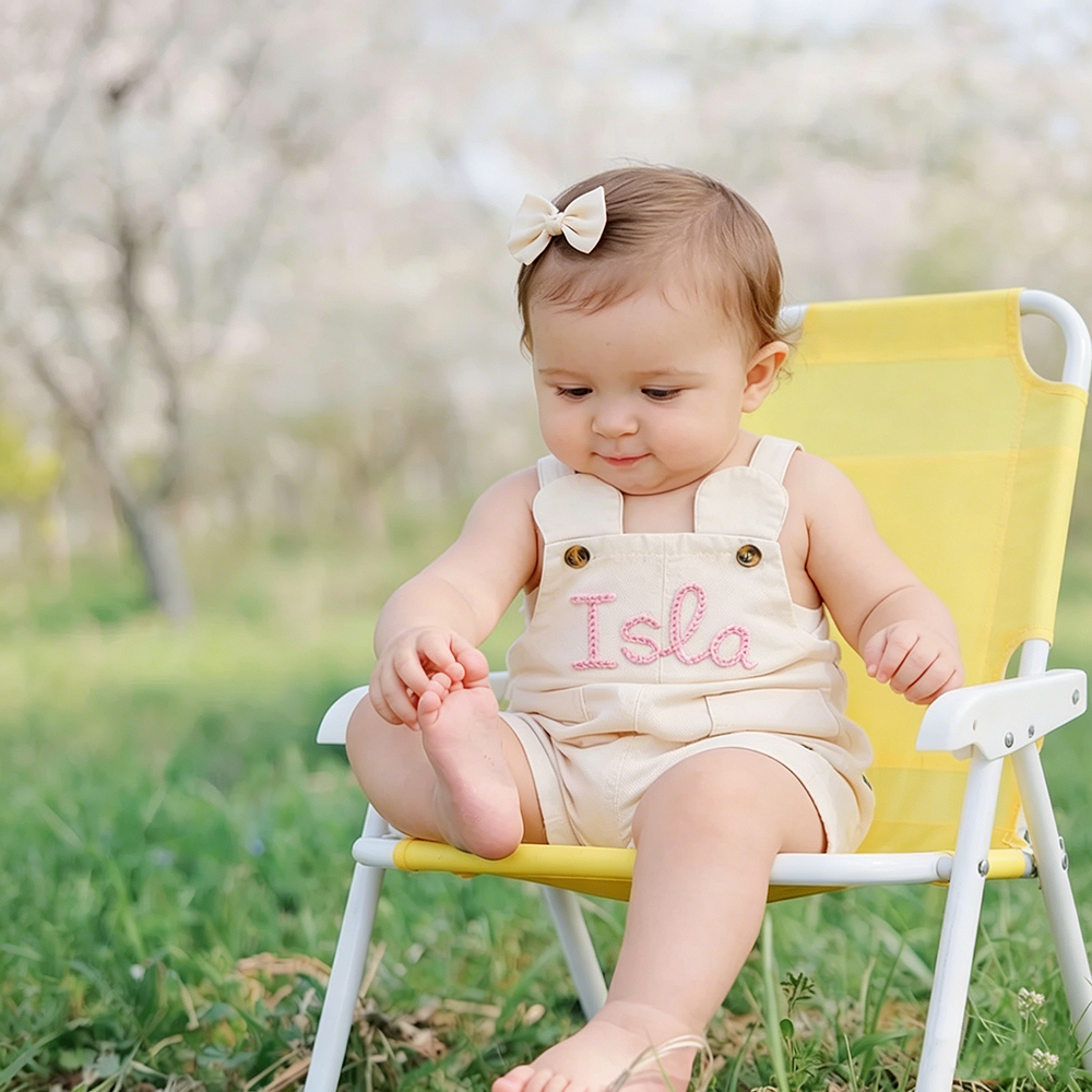Personalized Hand Embroidered Baby Overall | CWBaby492