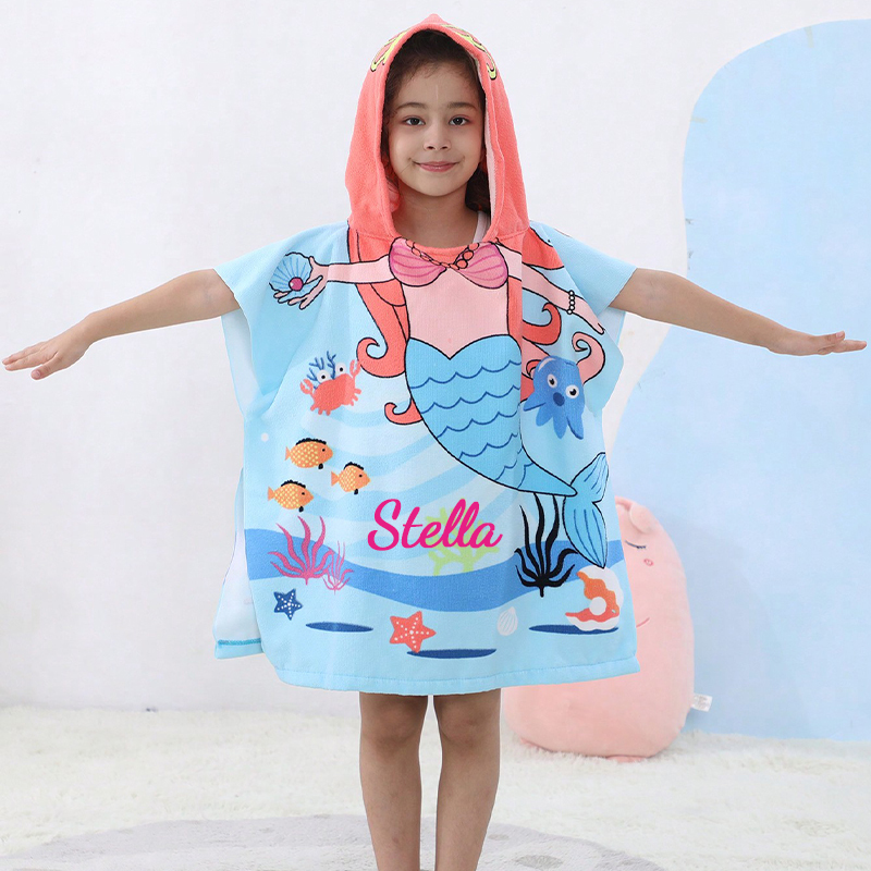 Personalized Embroidery Hooded Beach Towel for Summer & Beach | CWBeach82