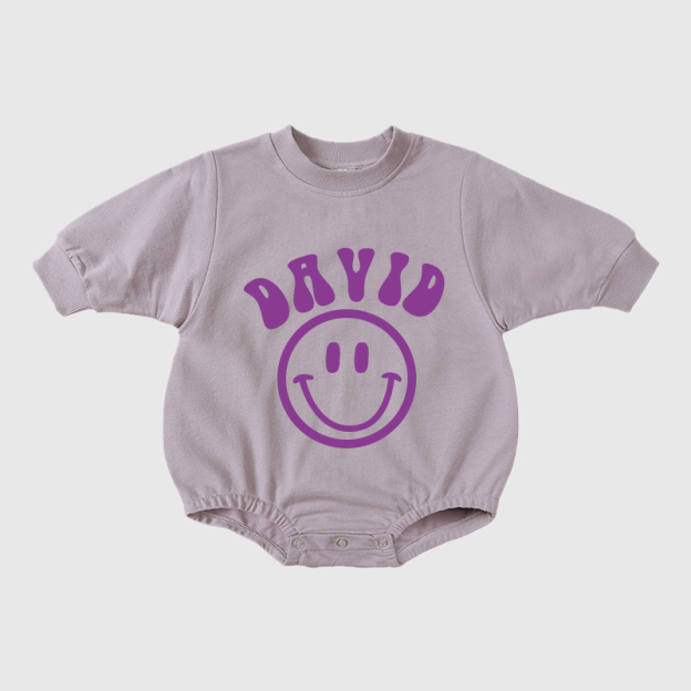 Personalized Kids Cozy Soft Sweatshirt Romper | inRomper04