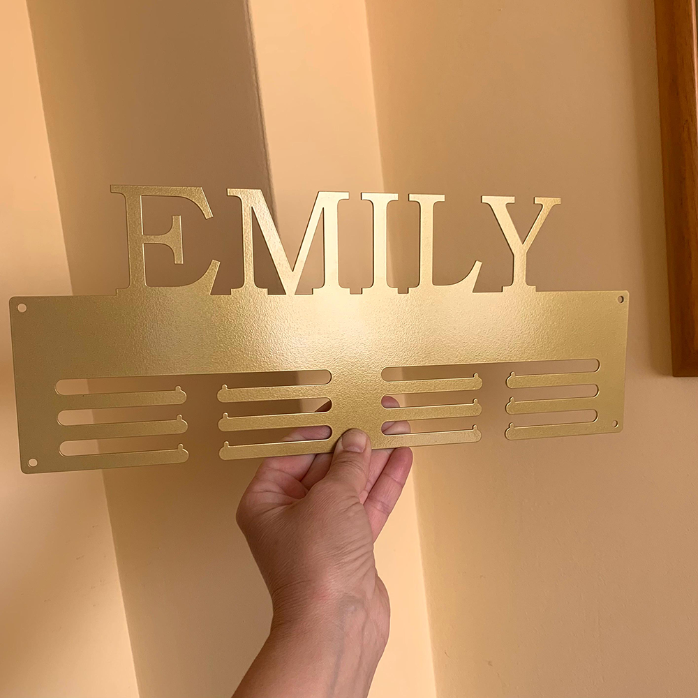 Personalized 3D Printed Medal Holder with Name | CWGift68