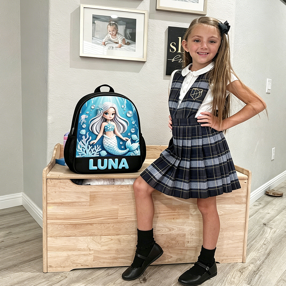 Personalized Princess Glitter Backpack Set | CWPack368