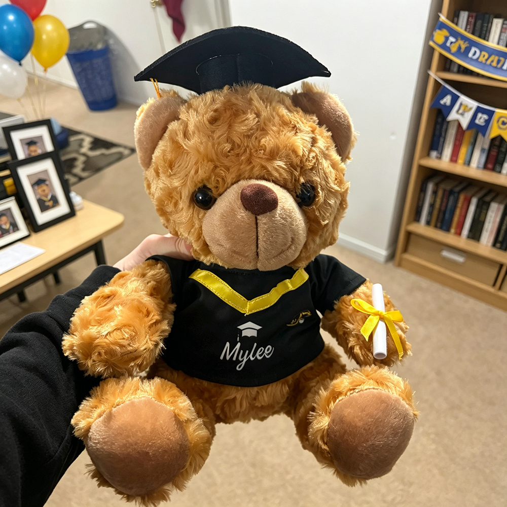 Personalized Plush Teddy Graduation Keepsake Gift | CWGift74