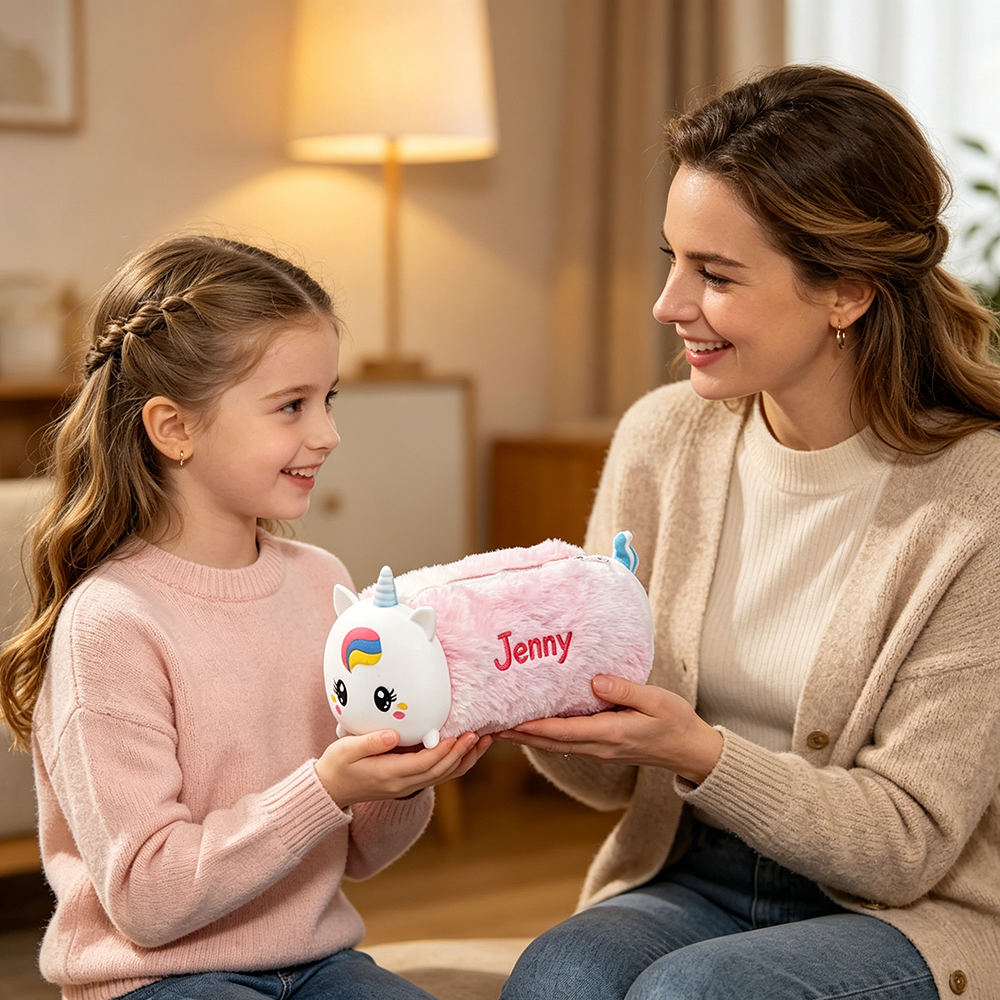 Personalized Embroidered Kids Funny Animals Pencil Case | CWPack377