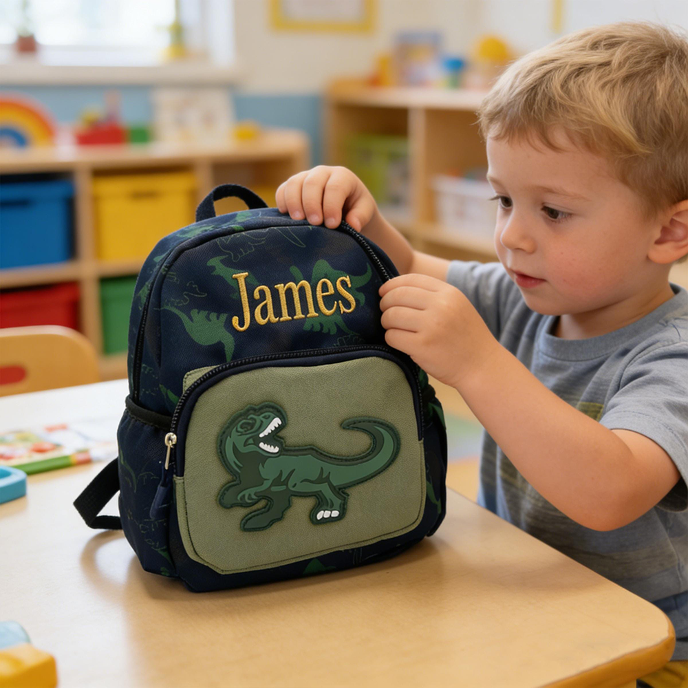 Personalized Embroidery Dinosaur Backpack for Boys | CWPack381