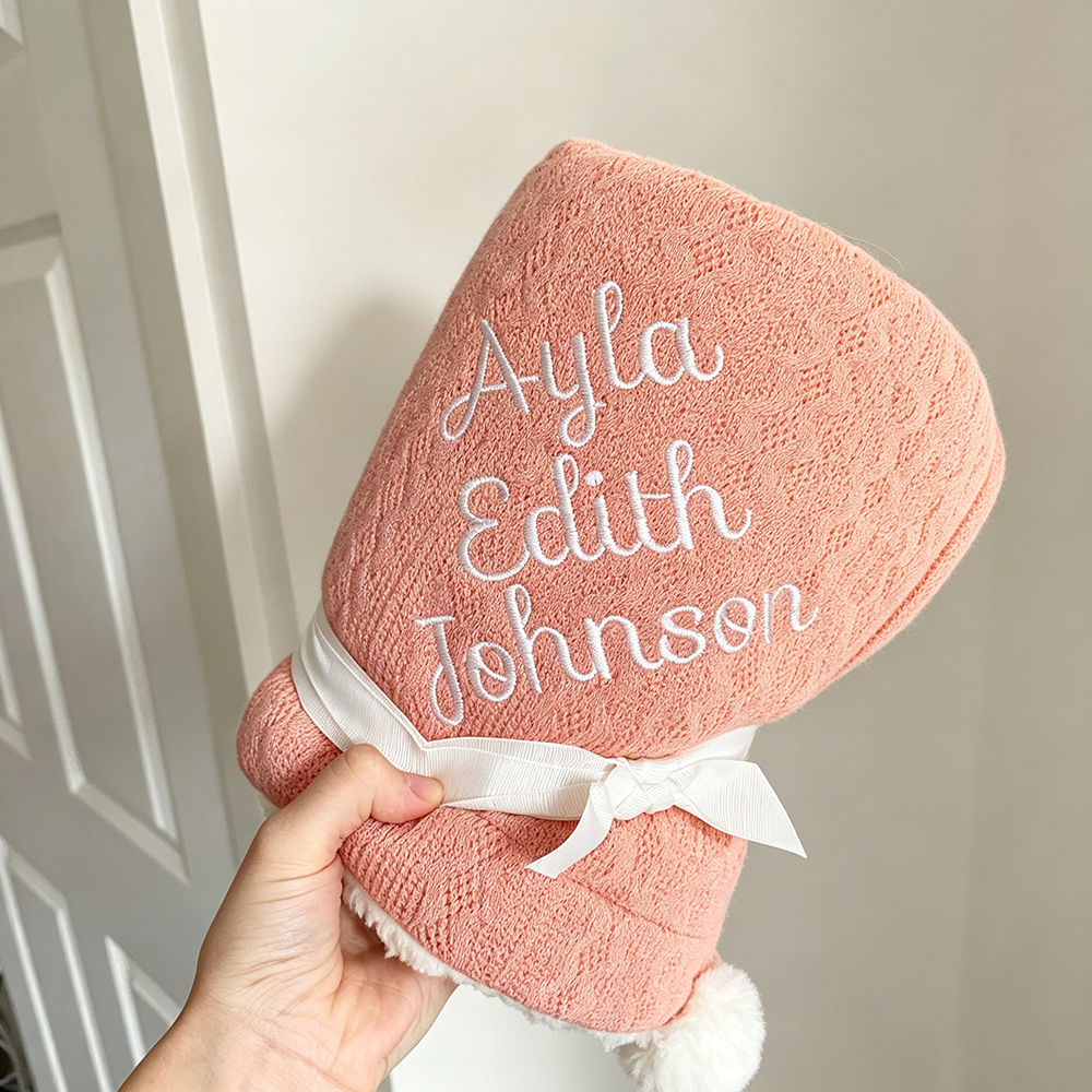 Personalized Embroidered Soft Fleece Baby Blanket | CWBaby80