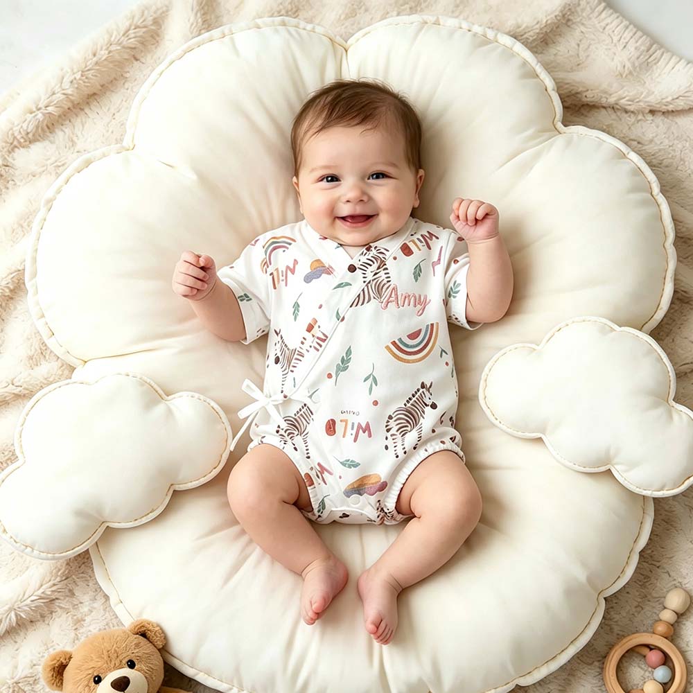 Personalized Baby Kimono Romper | CWBaby510