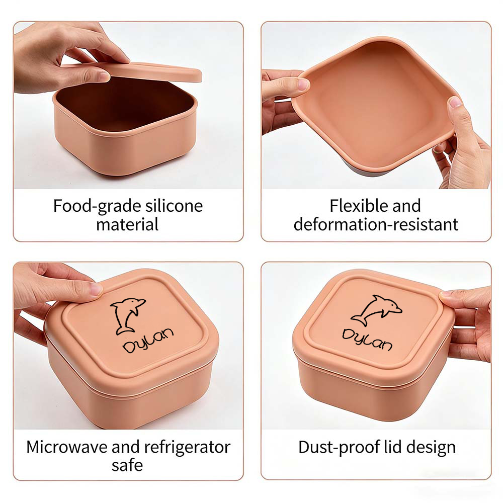 Personalised Kid Food Silicone Bento Box | CWBaby509